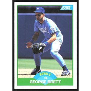 1989 Score #75 George Brett Error - At age 33