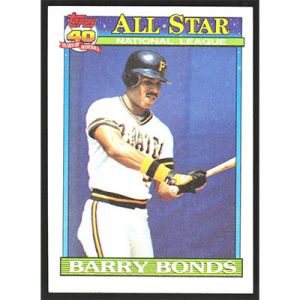 1991 Topps #401 Barry Bonds All-Star