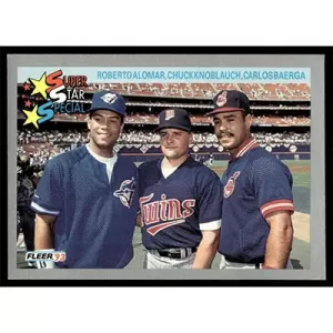 1993 Fleer #357 R. Alomar/C. Knoblauch/C. Baerga Super Star Special