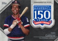 2019 Topps 150th Anniversary Manufactured Patches #AMP-RCA Rod Carew