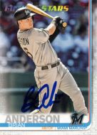 2019 Topps #212 Brian Anderson Future Stars Autographed