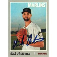 2019 Topps Heritage #692 Nick Anderson Autographed