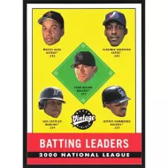 2001 Upper Deck Vintage #392 M. Alou/V. Guerrero/T. Helton/L. Castillo/J. Hammonds League Leaders
