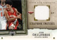 2005-06 UD Portraits Scrapbook Swatches #SS-JC Josh Childress Jersey Relic Basketball Card