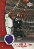 2005-06 Upper Deck Trilogy The Cutting Edge #CE-CW Chris Webber Jersey Relic Basketball Card