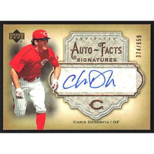 2006 Artifacts Auto-Facts Signatures #AF-DA Chris Denorfia Autographed