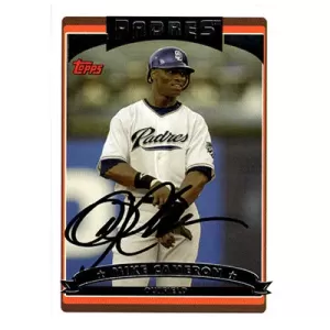 2006 Topps #128 Mike Cameron Autographed