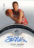 2006-07 SP Authentic #121 Steve Novak Autograph Basketball Card