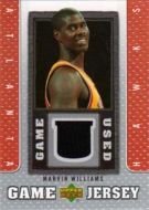 2007-08 Upper Deck UD Game Jersey #GJ-WI Marvin Williams Jersey Relic Basketball Card