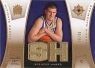 2007-08 Ultimate Collection Rookie Materials #UTLR-SH Spencer Hawes Dual Jersey Relics Basketball Card