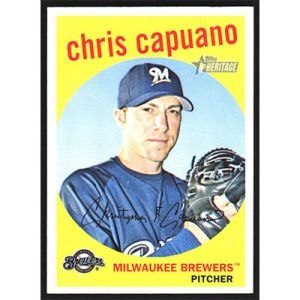 2008 Topps Heritage #377 Chris Capuano