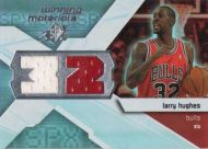 2008-09 SPx Winning Materials #WMJ-LH Larry Hughes Dual Jersey Relics Basketball Card