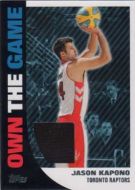 2008-09 Topps Own the Game Relics #OTGR3 Jason Kapono Jersey Relic Basketball Card