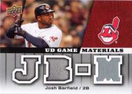 2009 Upper Deck UD Game Materials #GM-BA Josh Barfield Jersey 