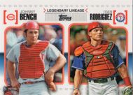 2010 Topps Legendary Lineage #LL10 J. Bench/I. Rodriguez 