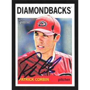 2013 Topps Heritage #328 Patrick Corbin Autographed