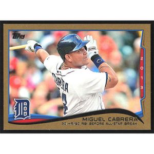 2014 Topps Gold #149 Miguel Cabrera Season Highlights Checklist