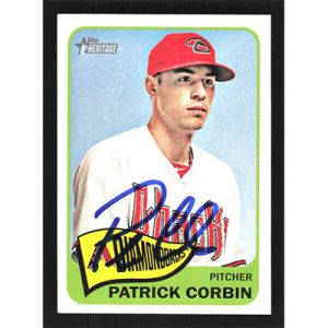 2014 Topps Heritage #216 Patrick Corbin Autographed