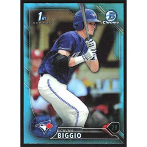 2016 Bowman Chrome Draft Sky Blue Refractors #BDC-81 Cavan Biggio