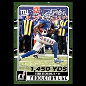 2016 Donruss Production Line Yardage #10 Odell Beckham Jr.