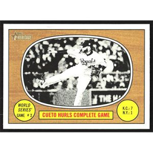 2016 Topps Heritage #152 Johnny Cueto World Series Highlights