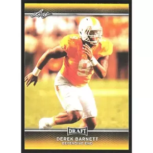 2017 Leaf Draft Gold #25 Derek Barnett