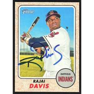 2017 Topps Heritage #311 Rajai Davis Autographed