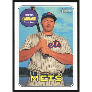 2018 Topps Heritage #144 Travis d'Arnaud