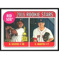 2018 Topps Heritage #189 Rafael Devers/Kyle Martin Rookie Stars