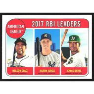 2018 Topps Heritage #3 N. Cruz/A. Judge/K. Davis League Leaders
