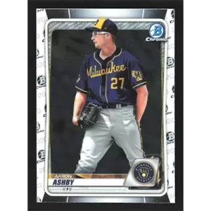 2020 Bowman Chrome Draft #BD-186 Aaron Ashby