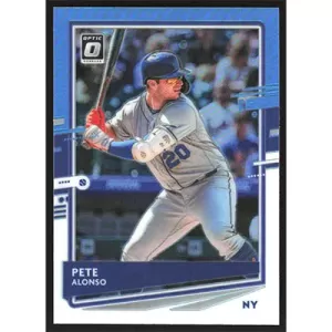 2020 Donruss Optic Carolina Blue and White #187 Pete Alonso