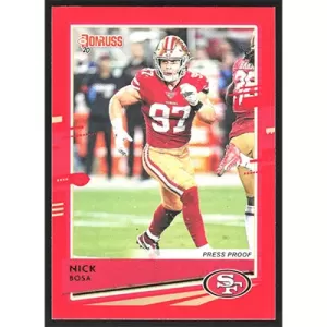 2020 Donruss Press Proofs Red #12 Nick Bosa
