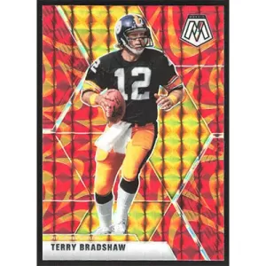 2020 Panini Mosaic Reactive Orange #171 Terry Bradshaw
