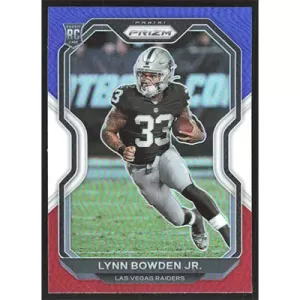2020 Panini Prizm Red White and Blue #374 Lynn Bowden Jr.