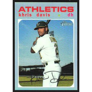 2020 Topps Heritage Chrome Spring Mega Box Refractors #THC-81 Khris Davis
