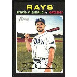 2020 Topps Heritage #207 Travis d'Arnaud