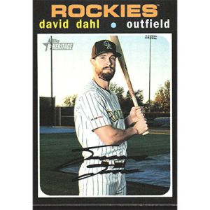 2020 Topps Heritage #478 David Dahl SP