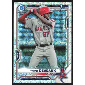 2021 Bowman Chrome Mega Box Prospects Refractors #BCP-94 Trent Deveaux