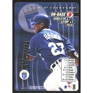 2001 MLB Showdown Pennant Run #163 Dee Brown