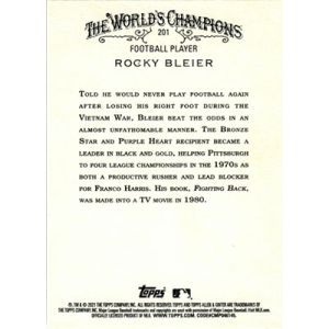 2021 Topps Allen & Ginter #201 Rocky Bleier