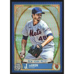 2021 Topps Gypsy Queen Chrome Box Toppers Indigo Refractors #230 Jacob deGrom