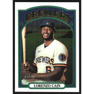 2021 Topps Heritage Chrome #660 Lorenzo Cain