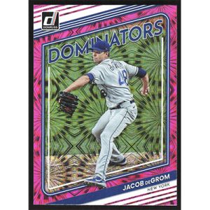 2022 Donruss Dominators Pink Fireworks #D-2 Jacob deGrom