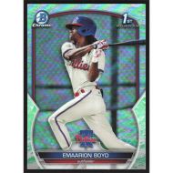 2023 Bowman Chrome Prospects Lunar Glow Refractors #BCP-128 Emaarion Boyd