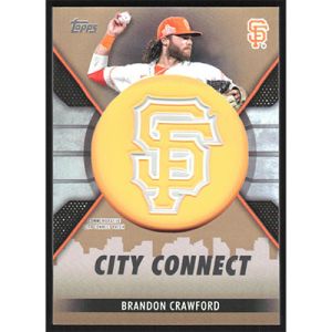 2023 Topps City Connect Commemorative Patch Gold #CC-BC Brandon Crawford
