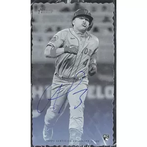 2023 Topps Heritage High Number '74 Deckle Edge Boxloader Autographs #DB17 Francisco Alvarez Autographed