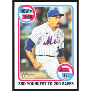 2023 Topps Heritage Now & Then #NT-12 Edwin Diaz