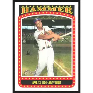 2023 Topps Heritage The Hammer #TH-1 Hank Aaron