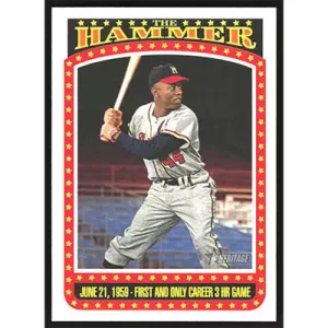 2023 Topps Heritage The Hammer #TH-5 Hank Aaron
